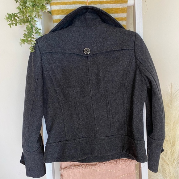 Express Grey Wool Coat - Picture 8 of 9